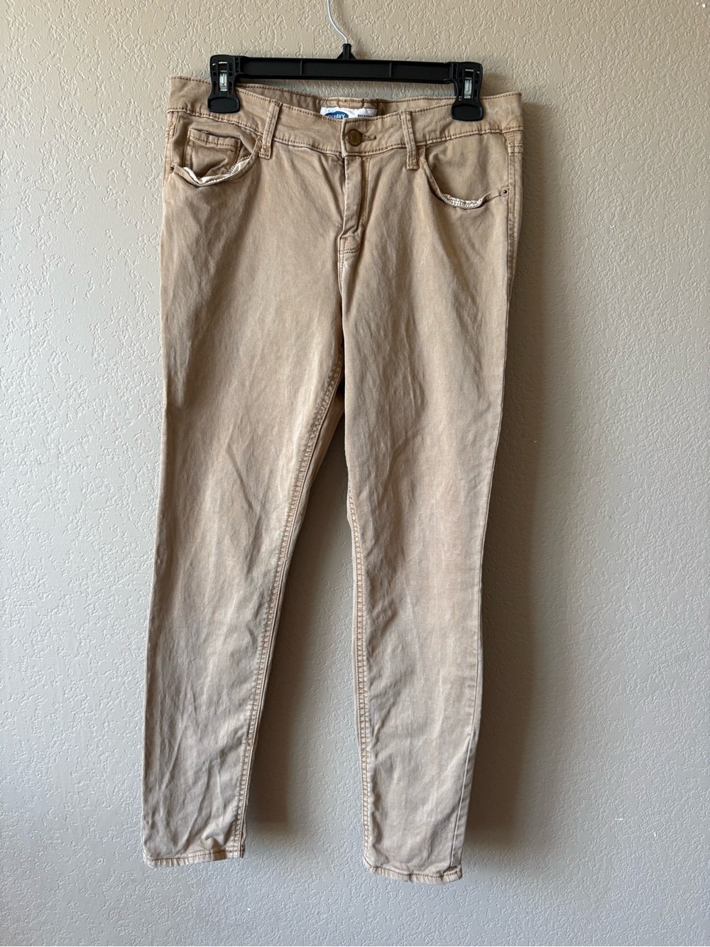 Old Navy Rockstar Super Skinny Tan Jeans Size 10 Petitite